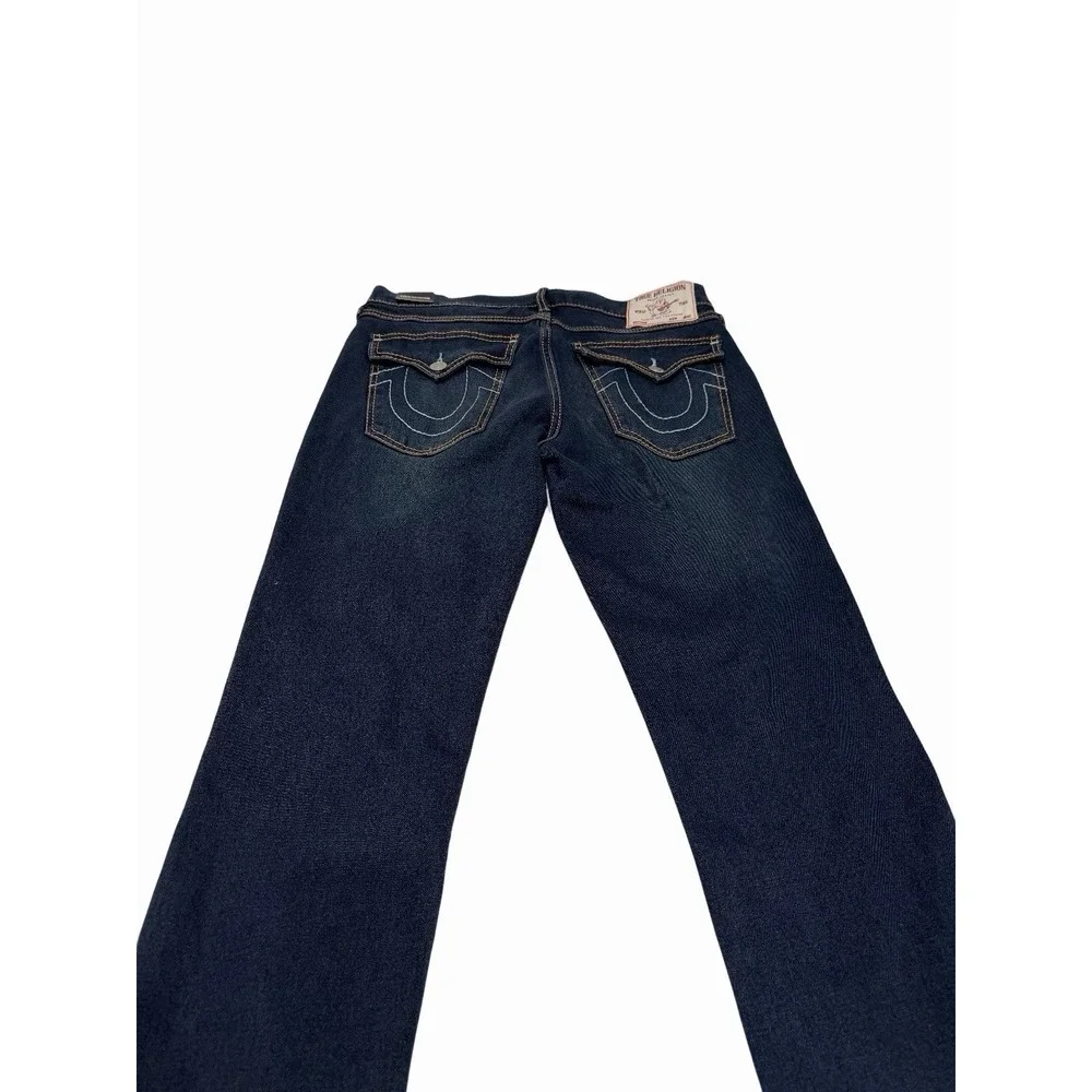 True Religion Mens Ricky Big T Flap Straight Dark Sultry Wash Size 34X30 NWT
